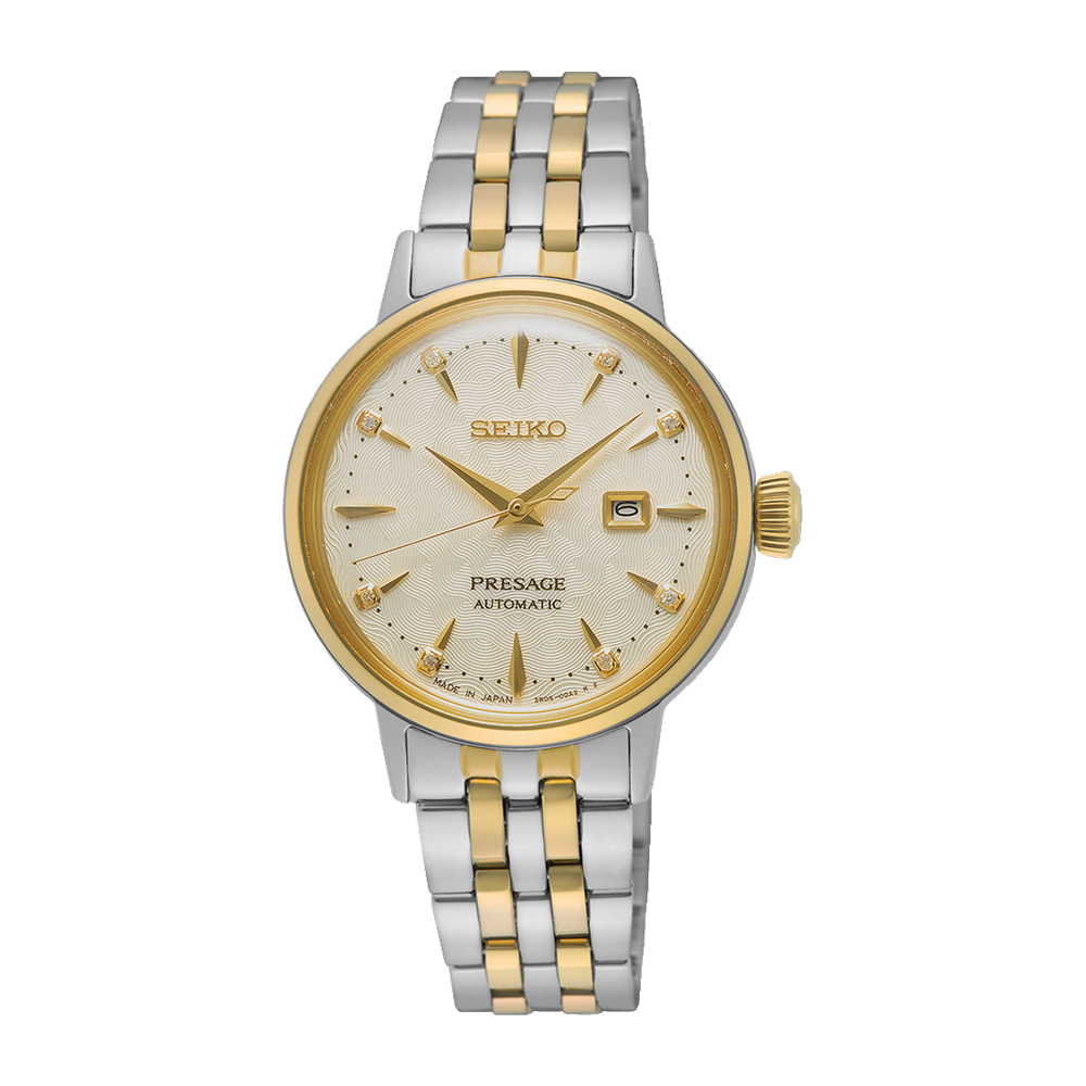 Presage Cocktail Time ‘White Lady’ Diamond Twist Women's Watch - SRE010J1