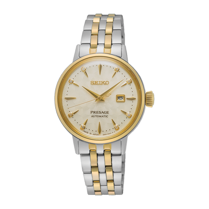 Presage Cocktail Time ‘White Lady’ Diamond Twist Women's Watch - SRE010J1