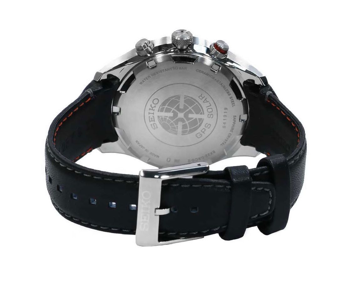 Sportura GPS Solar Black Dial Men's Watch - SSF007J1