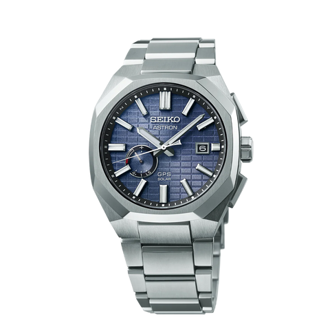 Astron GPS Solar Sapphire Blue Crystal Box Men's Watch - SSJ013J1 - Buy Now at Sai Creations Watches