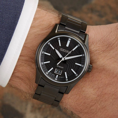 Seiko Dress Quartz Black Dial Men's Watch - SUR515P1