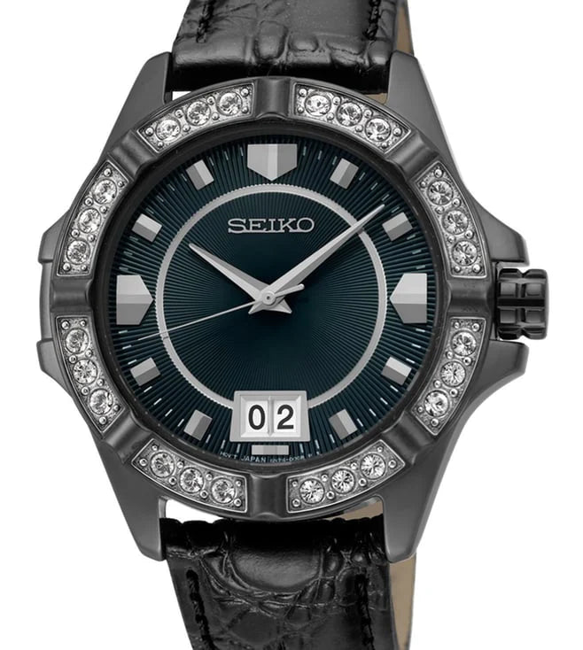 Seiko Lord Analog Leather Strap Watch for Women's Watch - SUR805P1