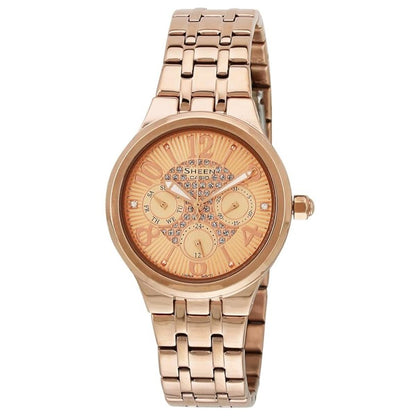 Casio SHE-3808PG-9AUDR Rose Gold Dial Analog Women's Watch SX155