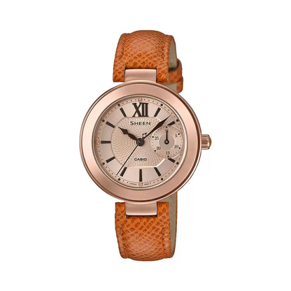 Casio SHEEN SHE-3051PGL-7AUDF - SX216 Pink Gold IP - Women's Watch