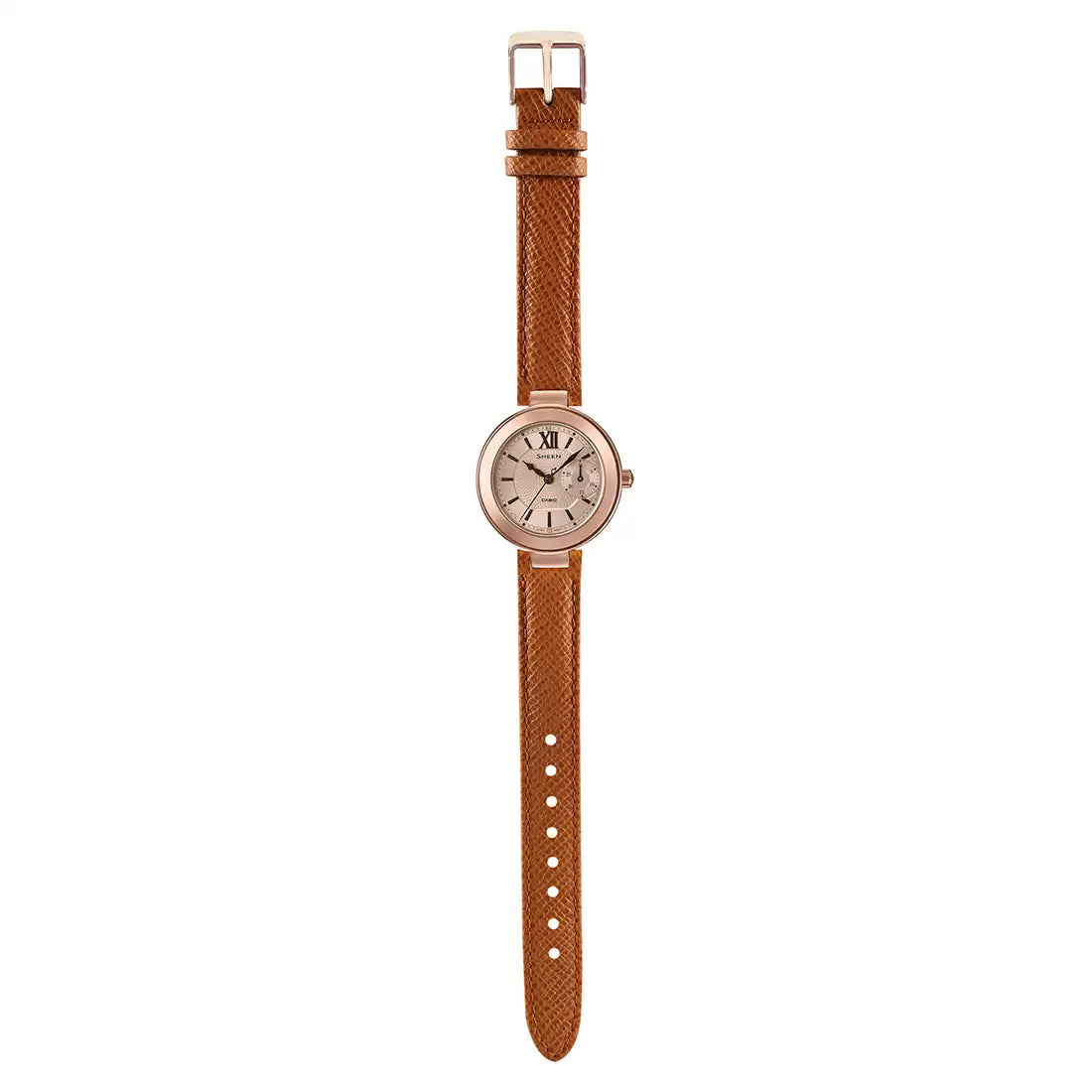 Casio SHEEN SHE-3051PGL-7AUDF - SX216 Pink Gold IP - Women's Watch