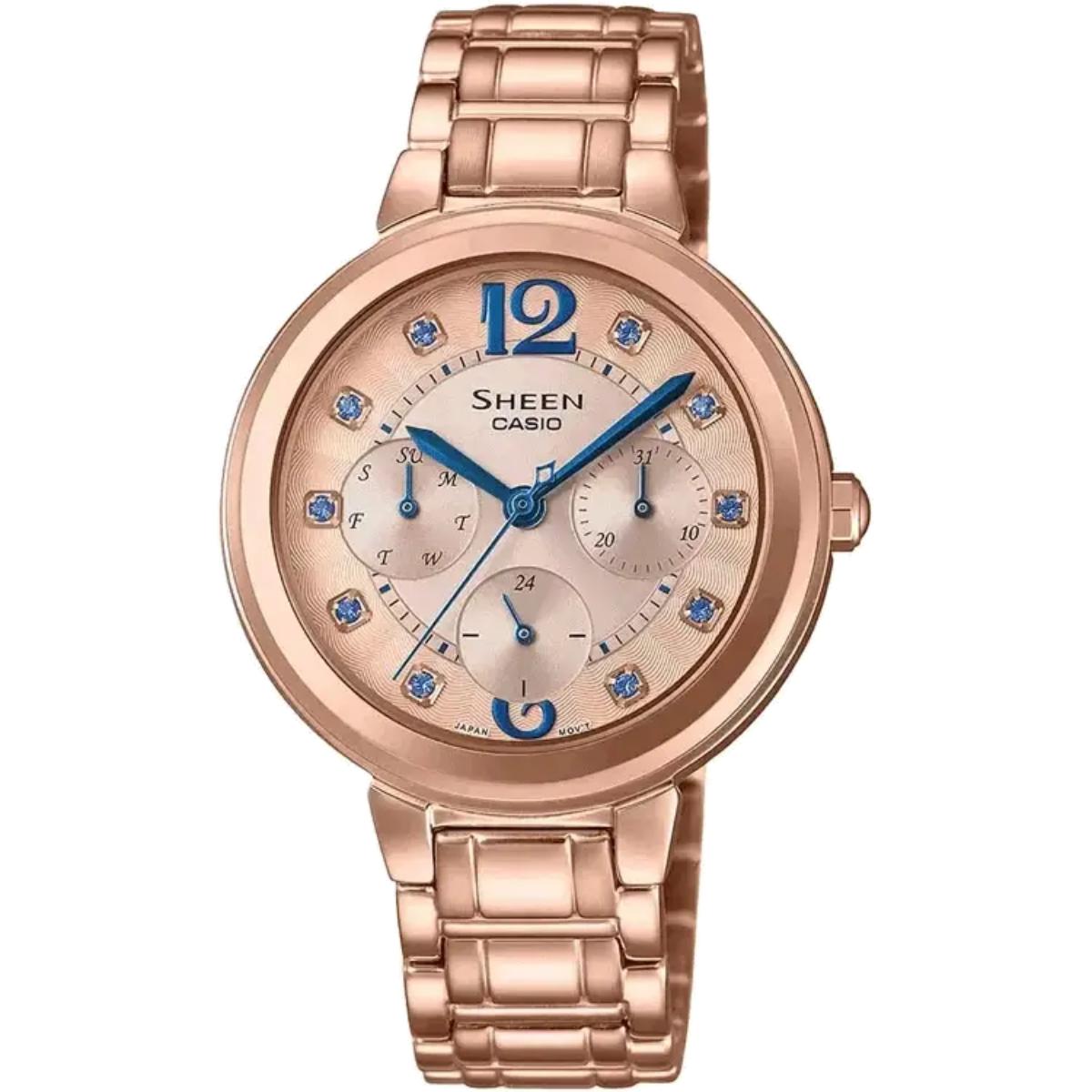 Casio She-3048PG-7BUDR Sheen Analog Women's Watch SX250