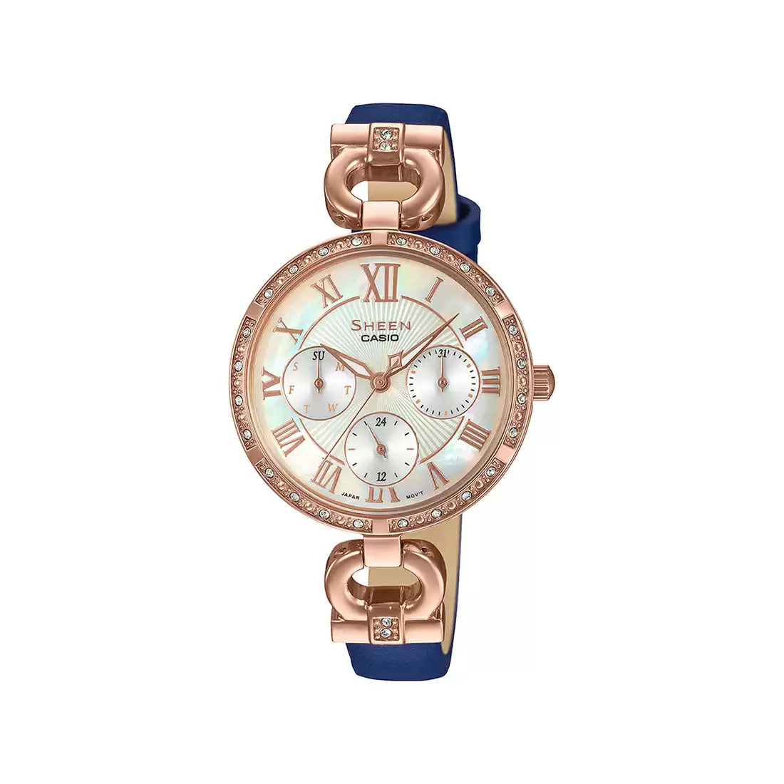 Casio SHEEN SHE-3067PGL-7AUDF - SX266 Pink Gold IP - Women's Watch