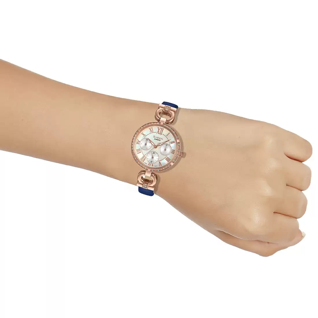 Casio SHEEN SHE-3067PGL-7AUDF - SX266 Pink Gold IP - Women's Watch