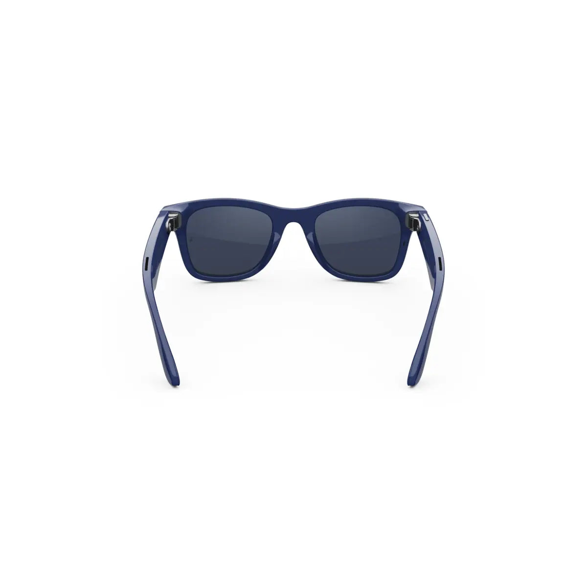 Blue sunglasses on a white background
