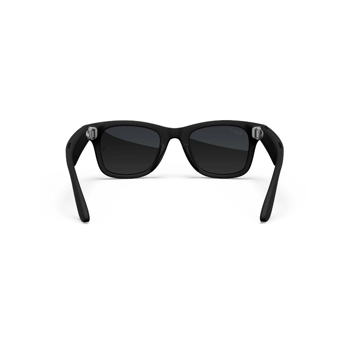 Black sunglasses on a white background