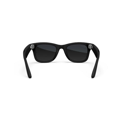 Black sunglasses on a white background