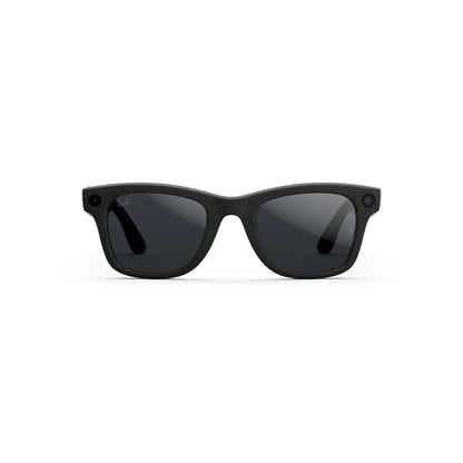 Black sunglasses on a white background