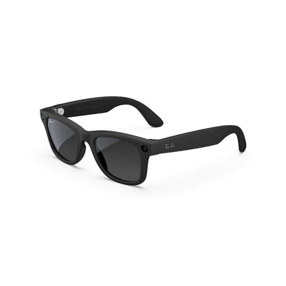 Black sunglasses with a white background
