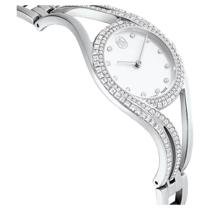 Swarovski Hyperbola Quartz White Dial Analog Women's Watch 5689432