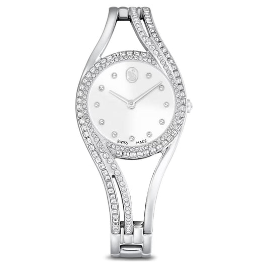 Swarovski Hyperbola Quartz White Dial Analog Women's Watch 5689432
