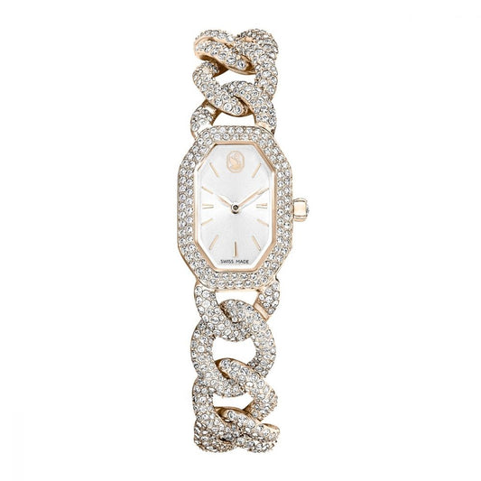 Luxury watch with intricate design on a white background
