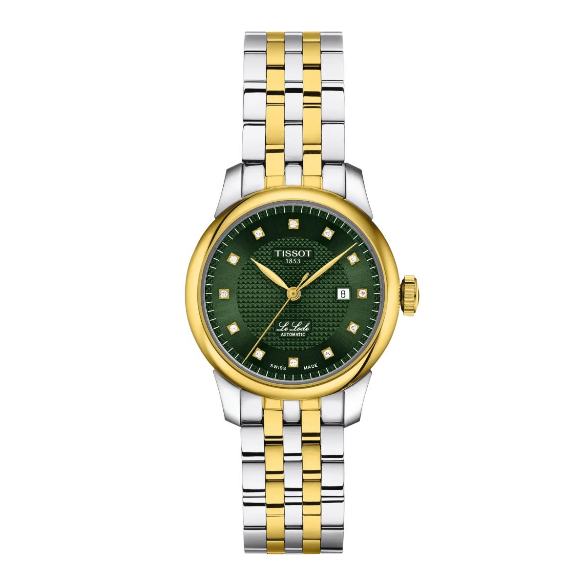 Tissot Le Locle Green Dial Analog Automatic Women's Watch T0062072209601