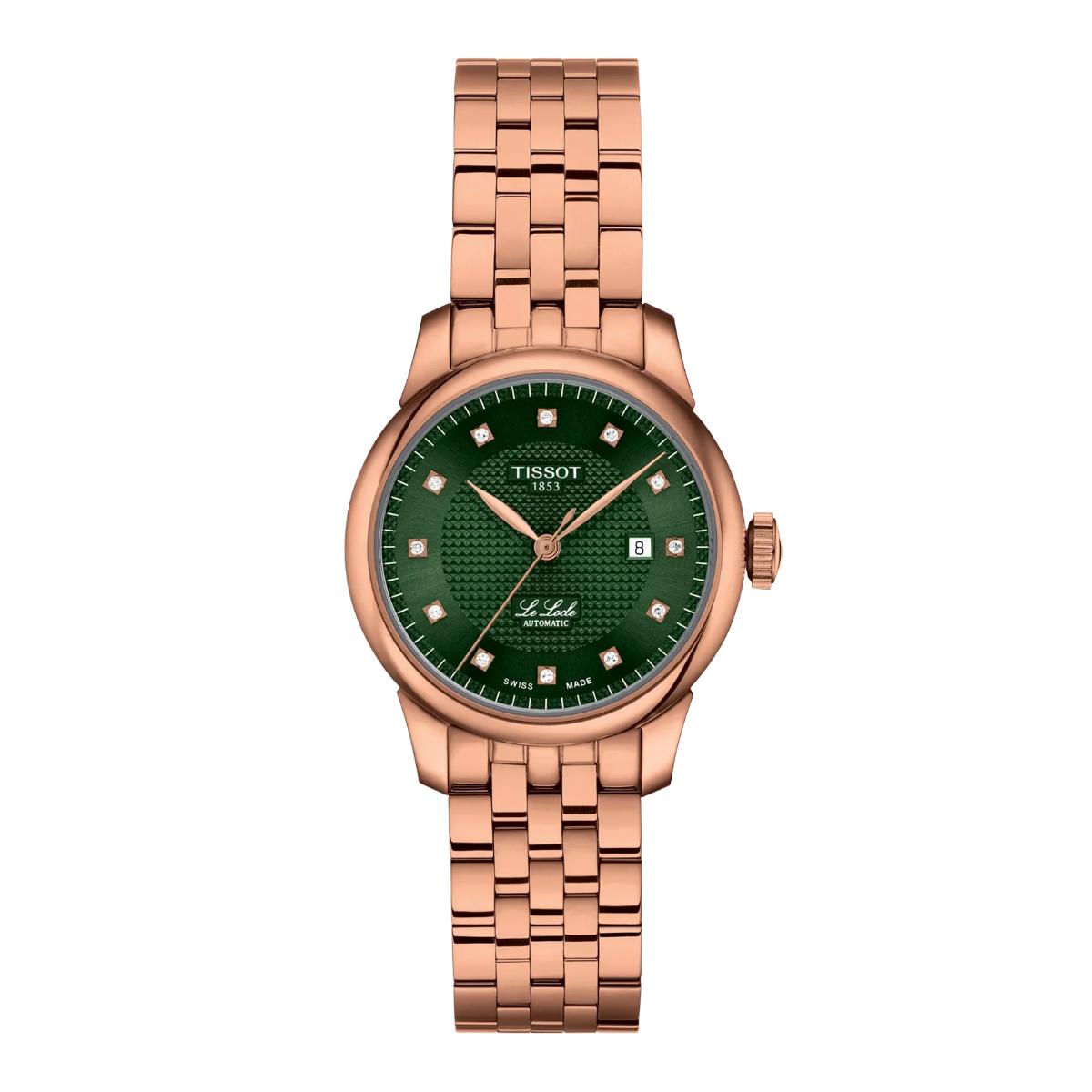 Tissot Le Locle Green Dial Analog Automatic Women's Watch T0062073309600