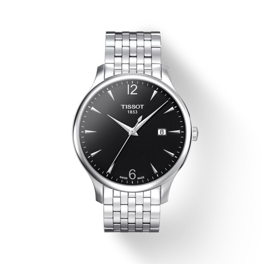 Tissot Tradition Quartz Black Dial Analog Watch For Men T0636101105700