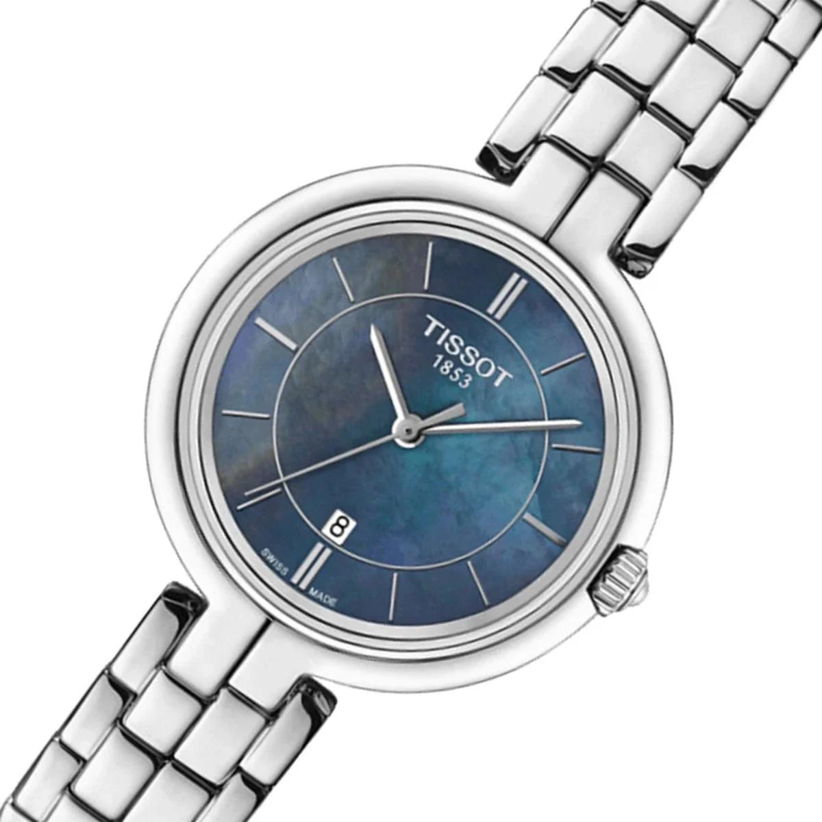 Tissot Flamingo Quartz Blue Dial Analog Women's Watch T0942101112100