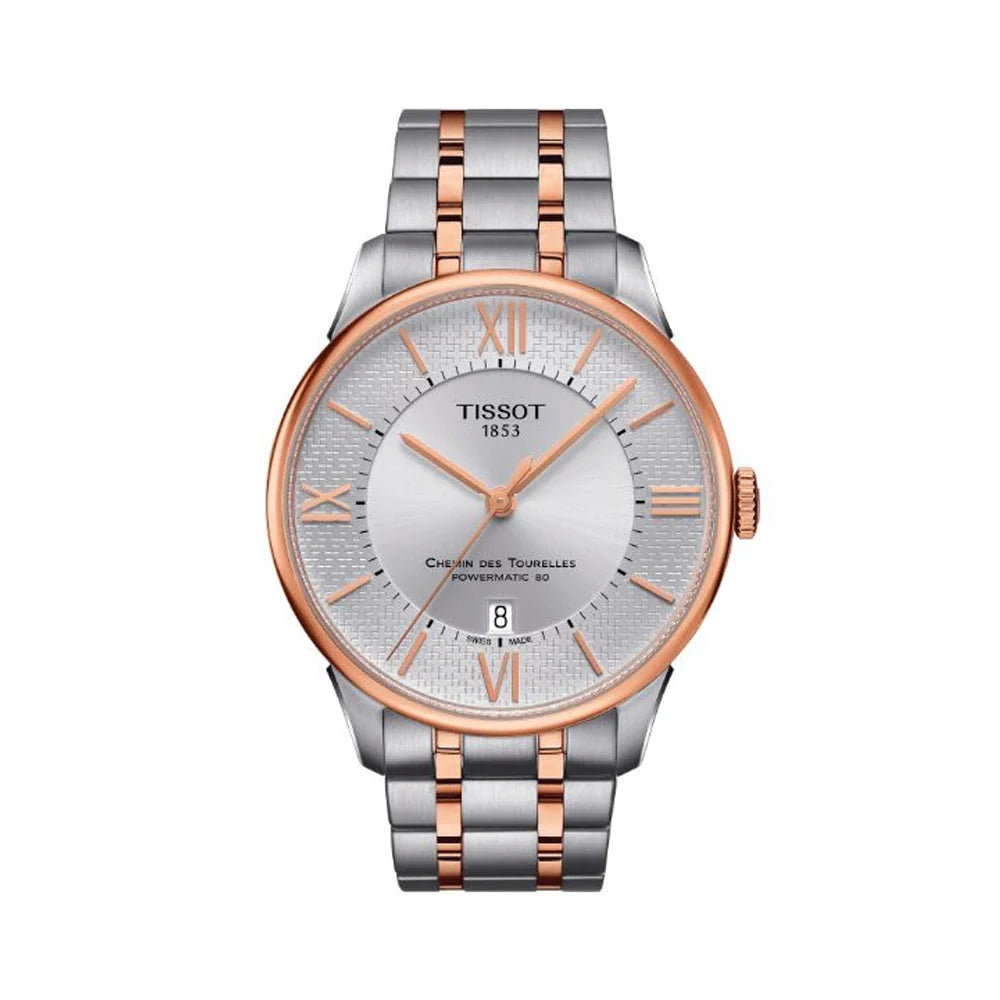 Tissot Chemin Des Tourelles White Dial Analog Men's Watch T0994072203801