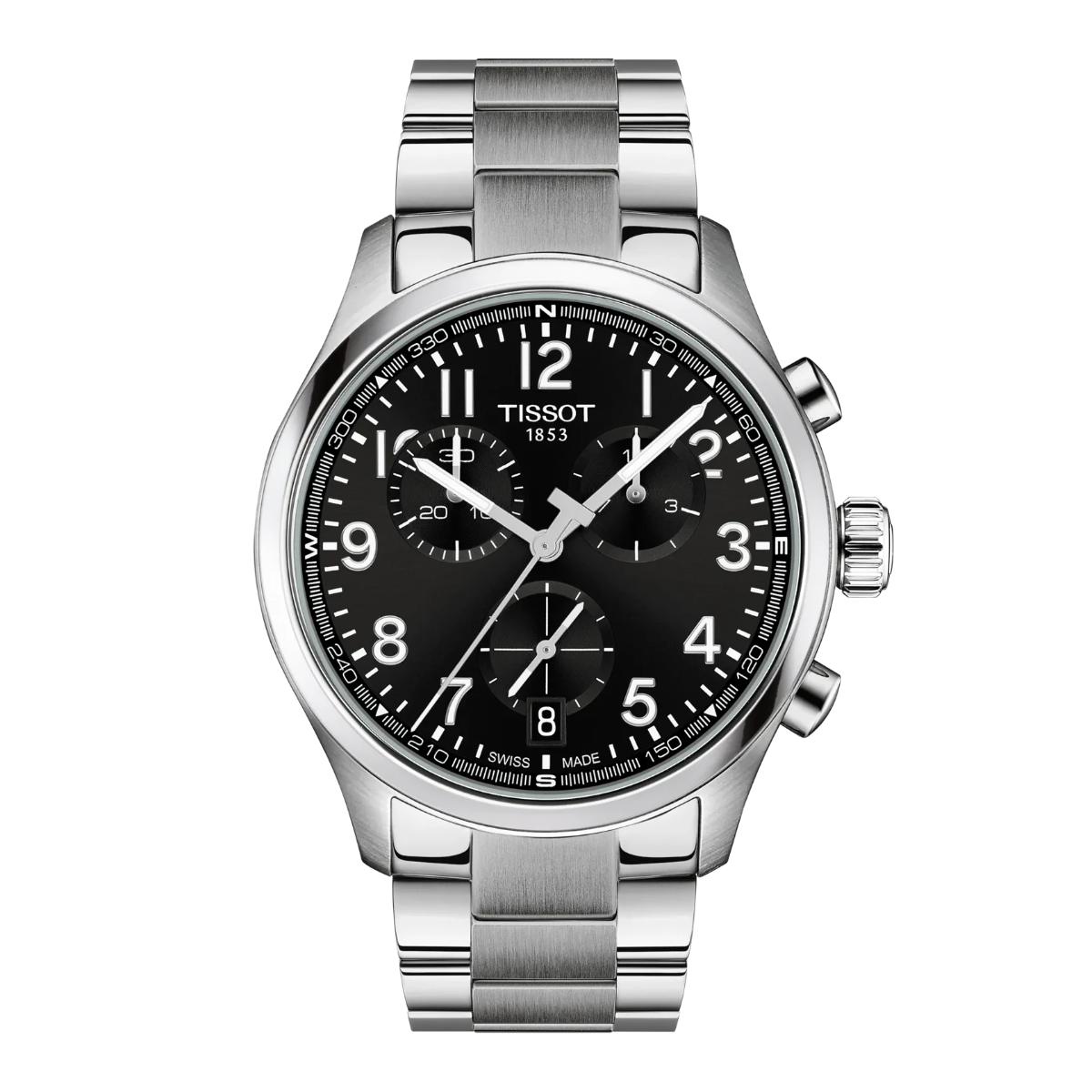 Tissot Chrono L Black Dial Analog Chronograph Men's Watch T1164171105200