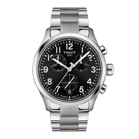 Tissot Chrono L Black Dial Analog Chronograph Men's Watch T1164171105200