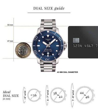 T1204071104103  |  TISSOT T-Sport Seastar 1000 Powermatic 80 Watch for Men