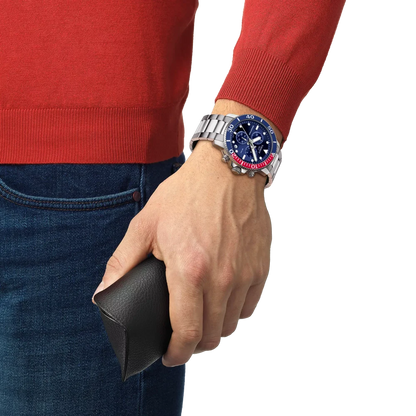 Tissot Seastar 1000 Blue Dial Analog Chronograph Men's Watch T1204171104103