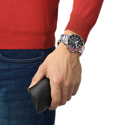 Tissot Seastar 1000 Black Dial Analog Chronograph Men's Watch T1204171105101