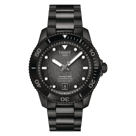 Tissot Seastar 1000 Black Dial Analog Chronograph Men's Watch T1208073305100
