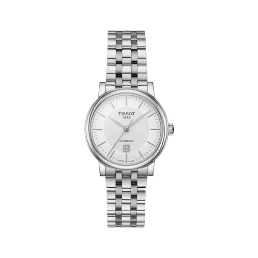 Tissot Carson Silver Dial Analog Automatic Women's Watch T1222071103100