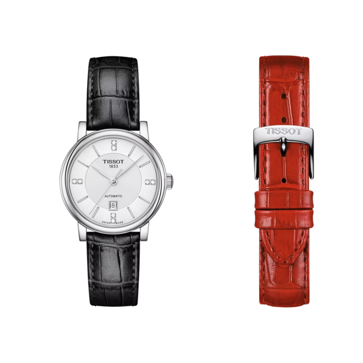 Tissot Carson Premium Automatic Silver Dial Women's Watch T1222071603601