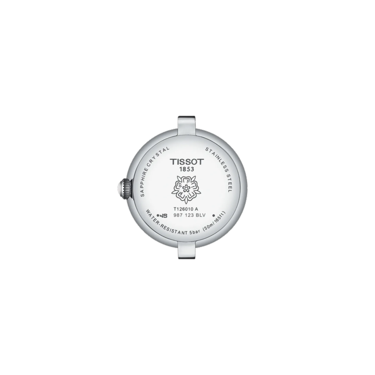 Tissot watch face on a white background