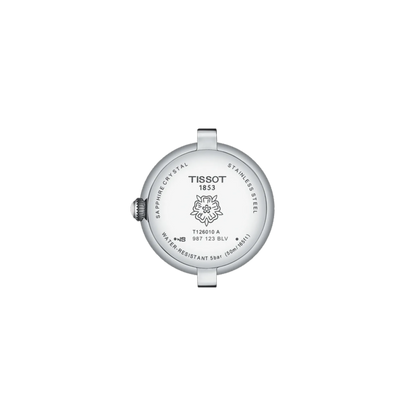 Tissot watch face on a white background
