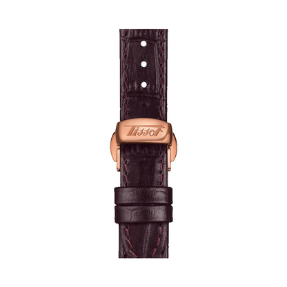 Tissot Quartz White Dial Leather Strap Analog Women's Watch T1285093603200