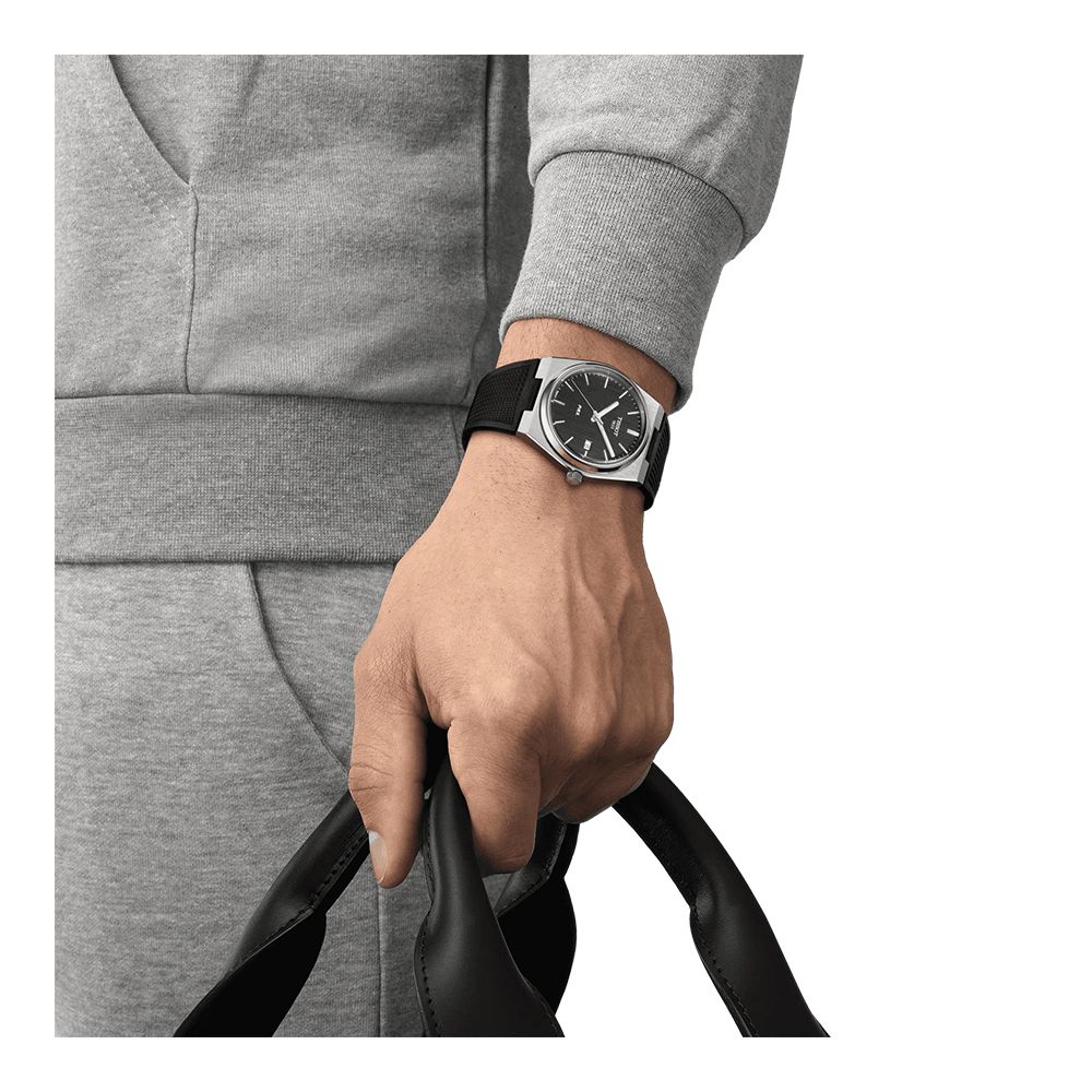 T1374101705100 |  Tissot Men T-classic Tonneau Black Watches