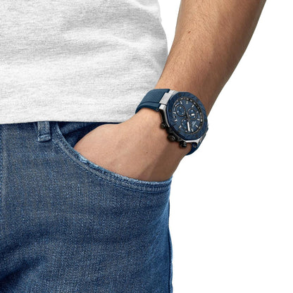 Tissot T-Race Quartz Blue Dial Analog Chronograph Men's Watch T1414172704100