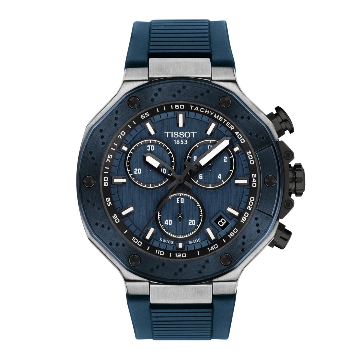 Tissot T-Race Quartz Blue Dial Analog Chronograph Men's Watch T1414172704100