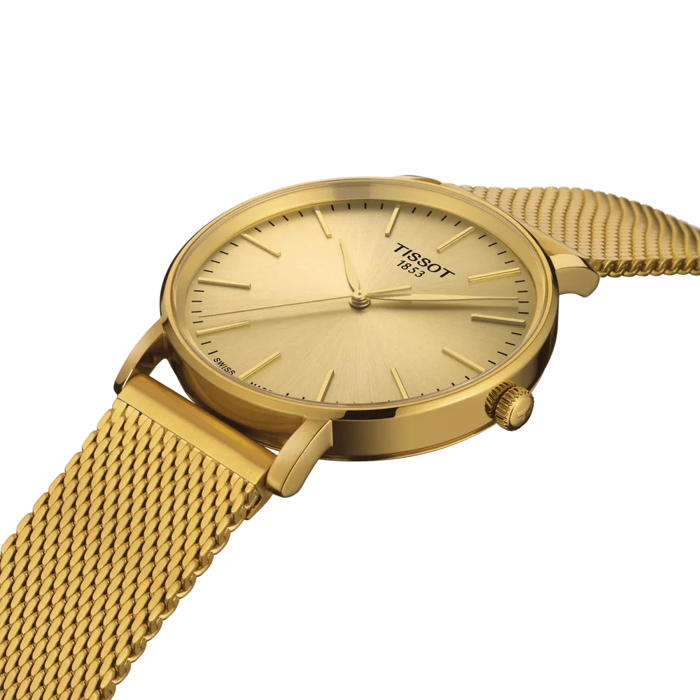 Tissot Everytime Quartz Champagne Dial Analog Men's Watch T1434103302100