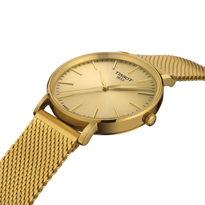 Tissot Everytime Quartz Champagne Dial Analog Men's Watch T1434103302100