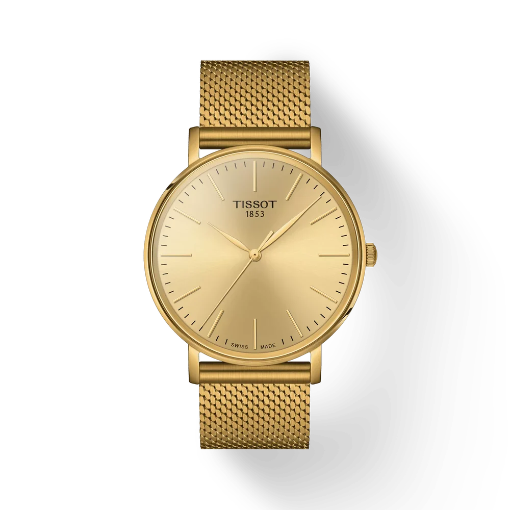 Tissot Everytime Quartz Champagne Dial Analog Men's Watch T1434103302100