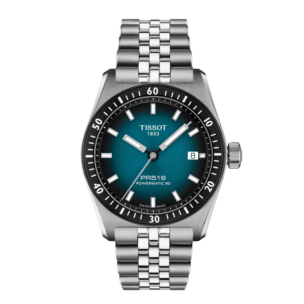 Tissot PR516 Blue Dial Analog Automatic Men's Watch T1494071104100