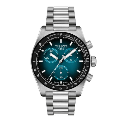 Tissot PR516 Quartz Blue Dial Analog Chronograph Men's Watch T1494171104101