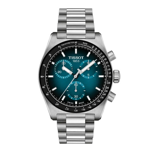 Tissot PR516 Quartz Blue Dial Analog Chronograph Men's Watch T1494171104101