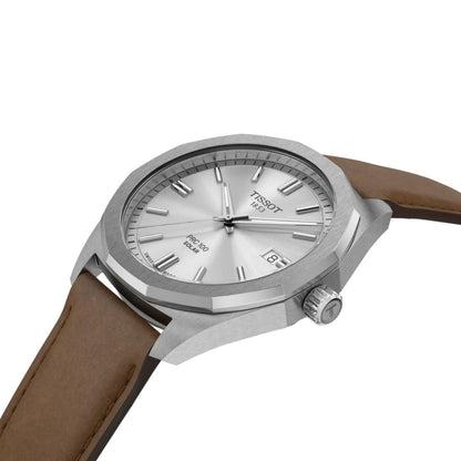 Tissot PRC 100 Solar Silver Dial Analog Unisex Watch T1514221603100