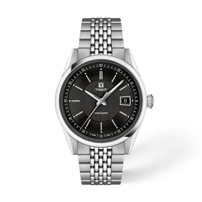 Tissot Visodate Black Dial Analog Automatic Men's Watch T1574071105100