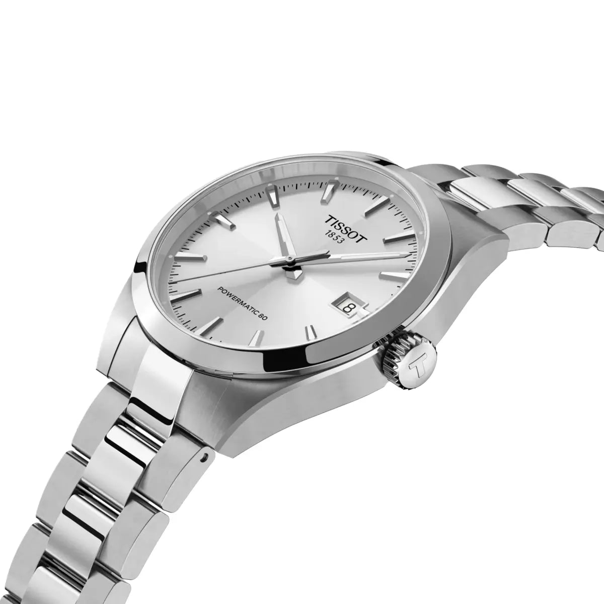 Tissot Silver Dial Analog Automatic Stainless steel Men's Watch T1658071103100