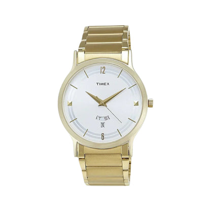 Timex Men's Silver Dial Analog Stainless Steel Watch TI000R420