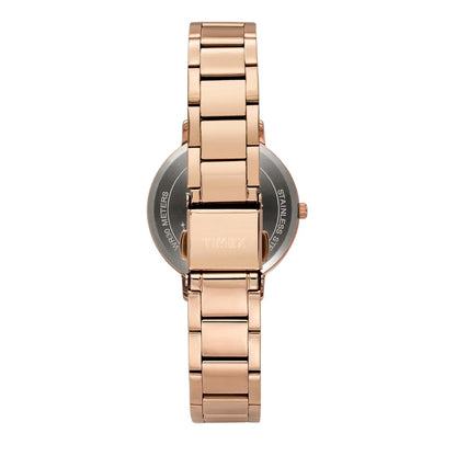 Timex Brown Round Dial Analog Watch For Women TWEL18721